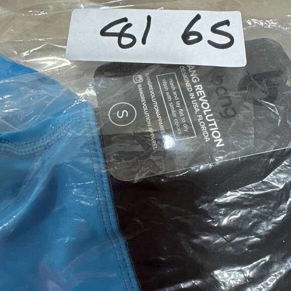 Bang‎ Energy Revolution Women's Athletic Legging Turquoise/ Black Sz S NWT - Picture 6 of 6